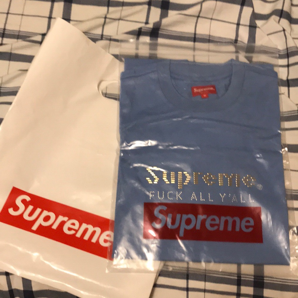 supreme colonial blue tee